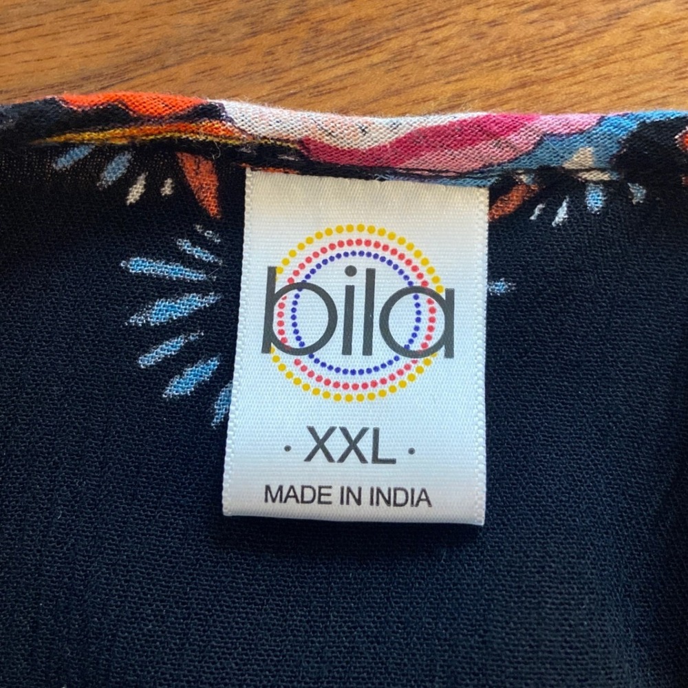 American Eagle Boho Maxi Dress Navy Burgundy Smocked Back Strappy XXL - Picture 5 of 7